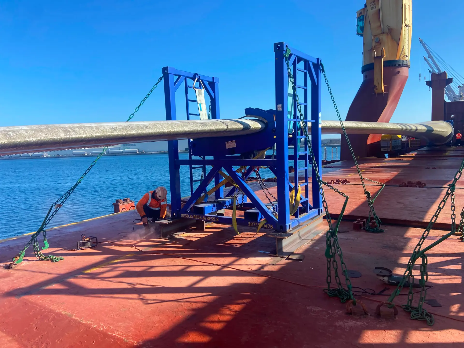 Marine cargo operation aboard a vessel